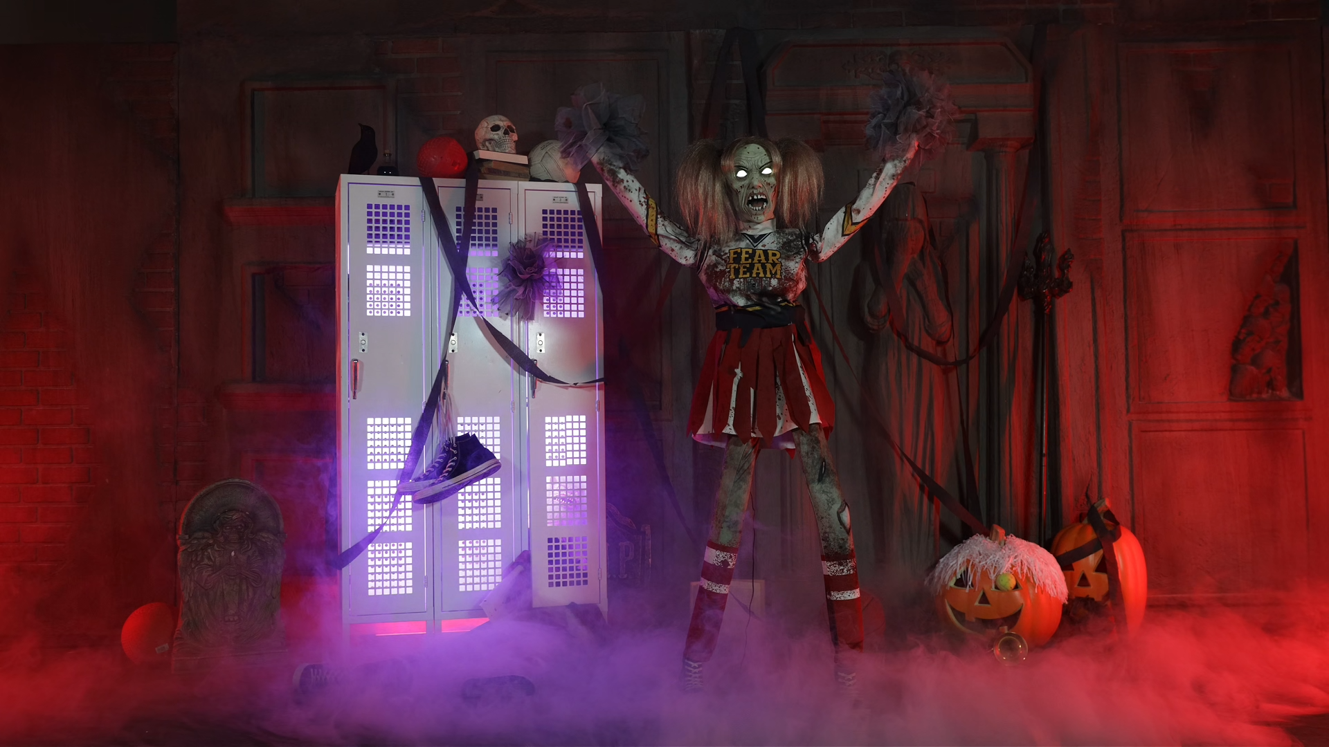 Dead Squad Debbie the Zombie Cheerleader Animatron